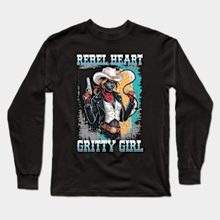 REBEL HEART GRITTY GIRL Long Sleeve T-Shirt